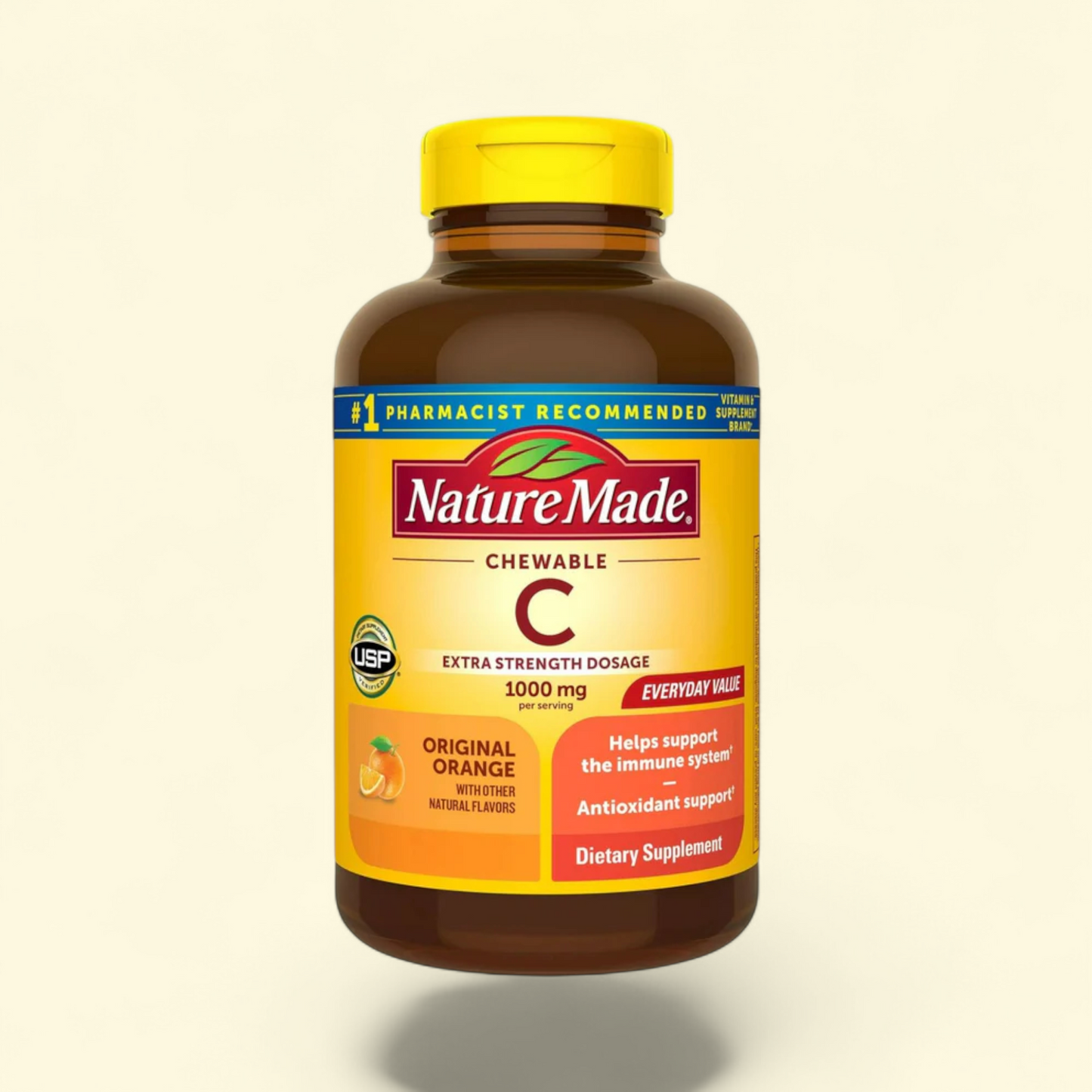 Nature Made Vitamin C, 1000 mg Chewable Tablets, 120 Count