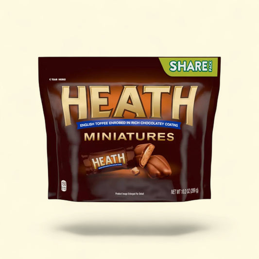 Heath Miniatures Chocolate Candy, 10.2oz — authentic US product shipped worldwide by Treatspree