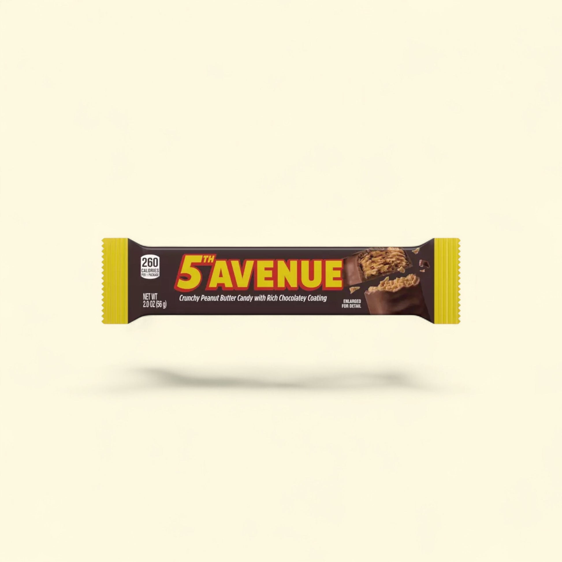 5th Avenue Crunchy Peanut Butter Candy, Bar 2 oz — authentic US product shipped worldwide by Treatspree