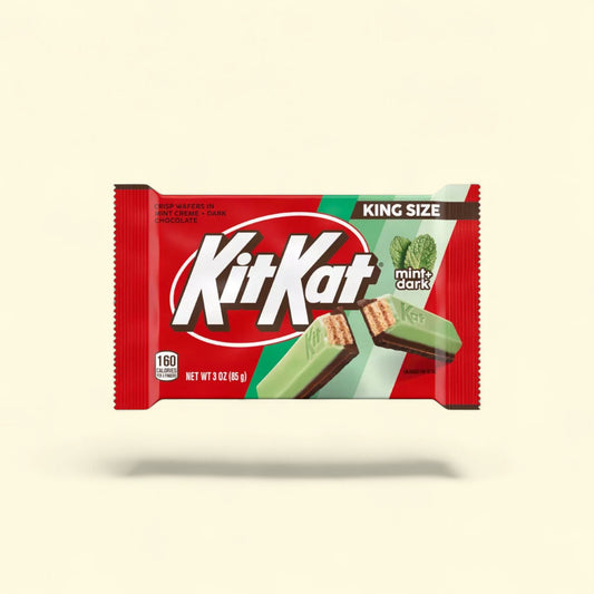 Kit Kat Duos Dark Chocolate Mint Wafer King Size Candy, 3 oz — authentic US product shipped worldwide by Treatspree