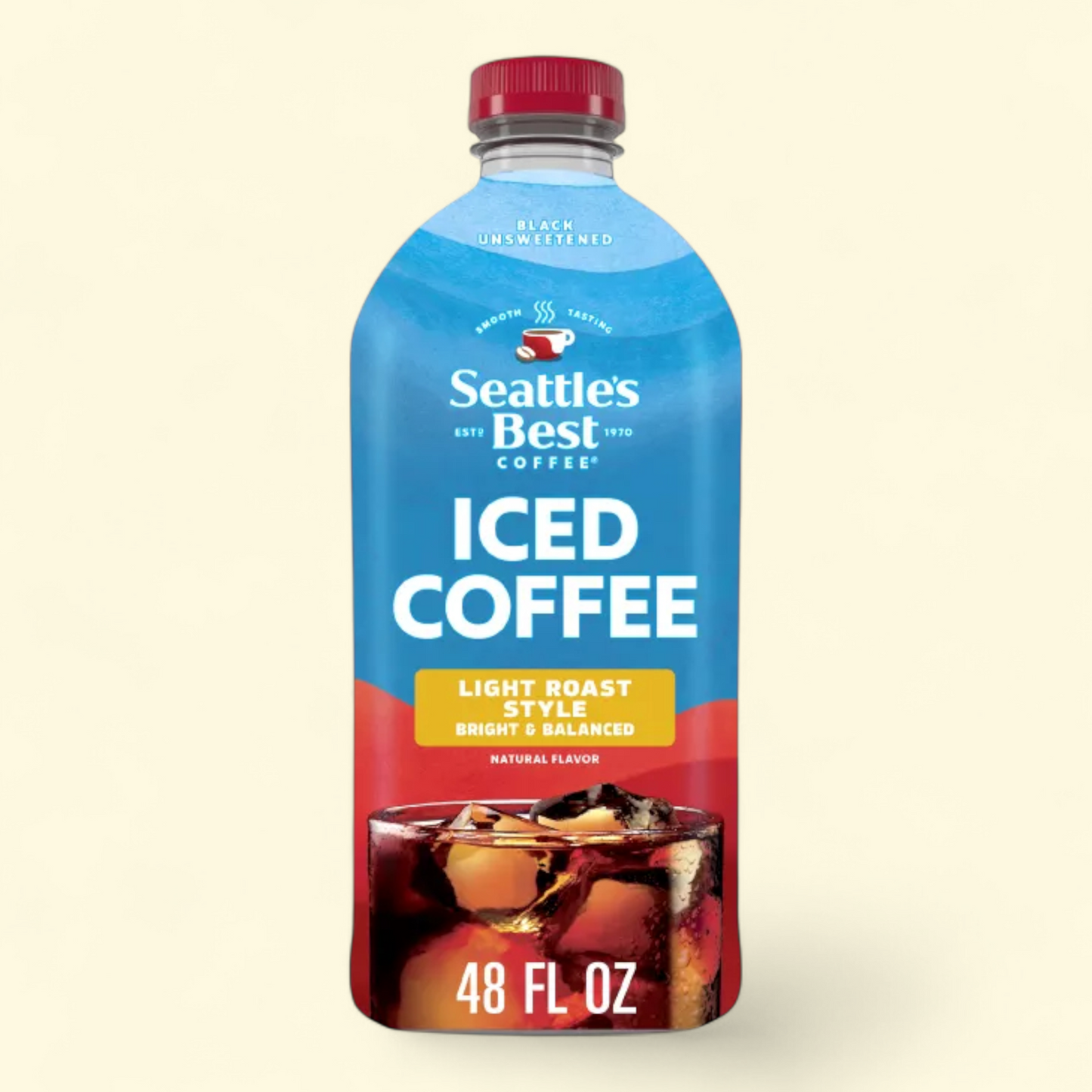 Seattle's Best Iced Coffee, Light Roast Style, Black Unsweetened, 1... — authentic US product shipped worldwide by Treatspree