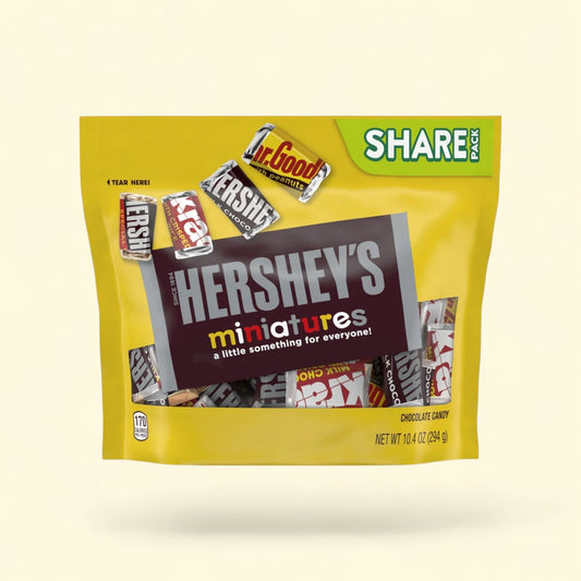 Hershey's Miniatures Assorted Chocolate Candy, 10.4 oz — authentic US product shipped worldwide by Treatspree