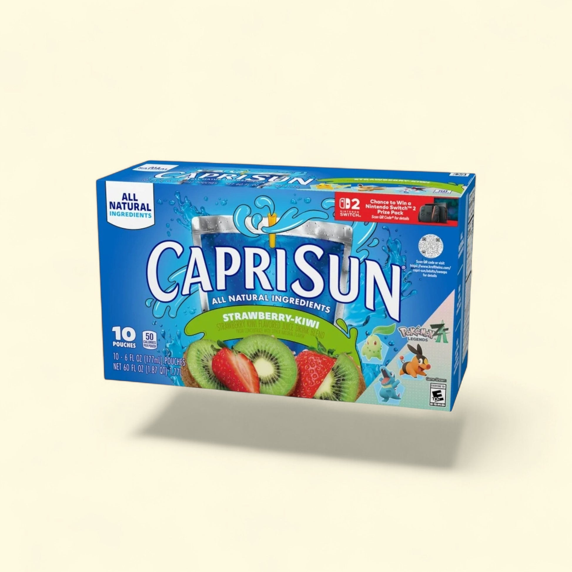 Capri Sun Strawberry Kiwi Juice Boxes, 10pk/6 fl oz — authentic US product shipped worldwide by Treatspree