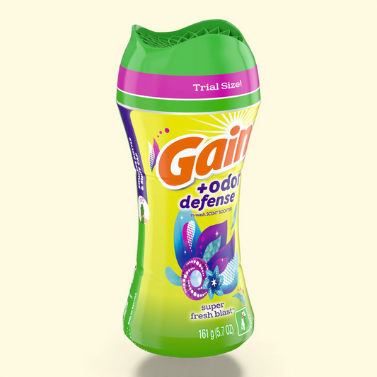 Gain Odor Defense In-Wash Scent Booster, Super Fresh Blast Scent, 5.7 oz