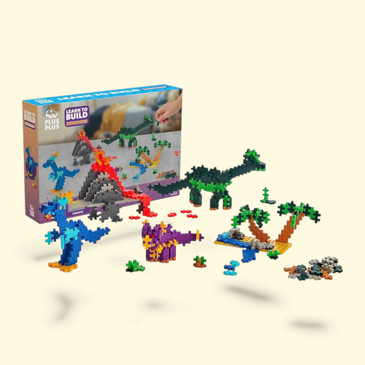 Plus-Plus: Learn to Build - Dinosaurs, 400 Piece
