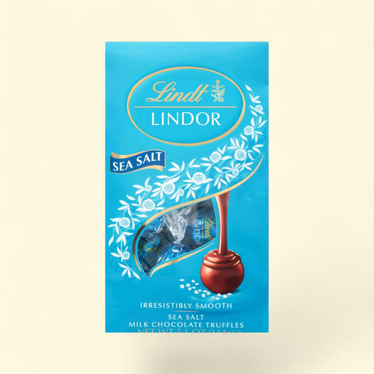 Lindt Lindor Sea Salt Milk Chocolate Truffles, 5.1 oz. — authentic US product shipped worldwide by Treatspree