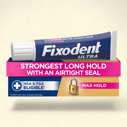 Fixodent Ultra Max Hold Denture Adhesive Cream, 2.2 oz