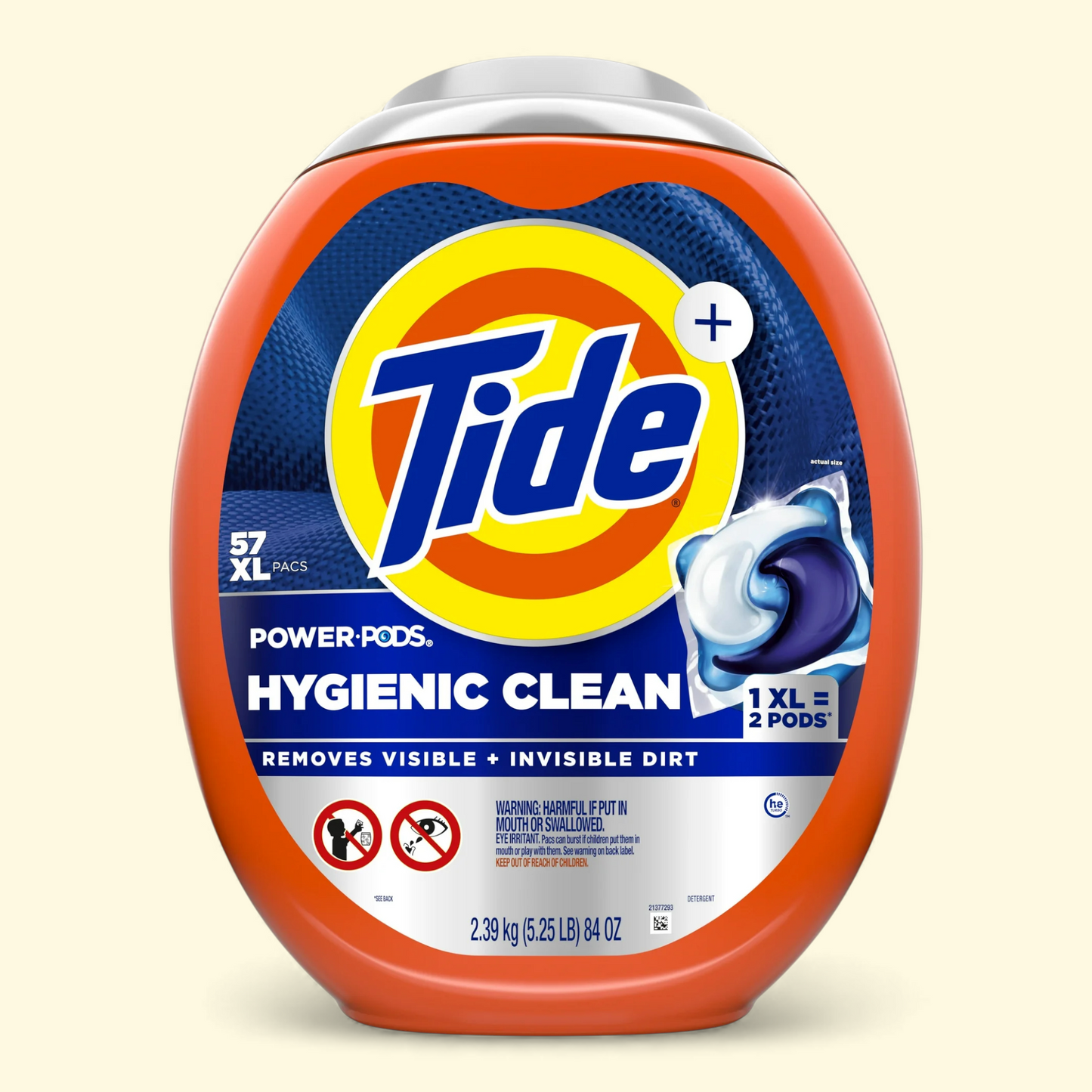 Tide Power PODS Laundry Detergent Pacs, Original Scent, 57 Count