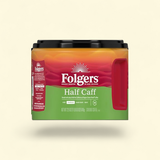 Folgers Half Caff Medium Roast Coffee, 22.6 oz