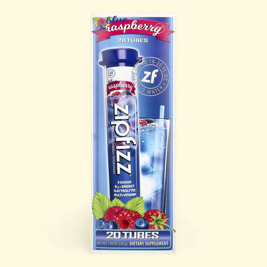 Zipfizz Energy Drink Mix, Blue Raspberry, 20 ct.