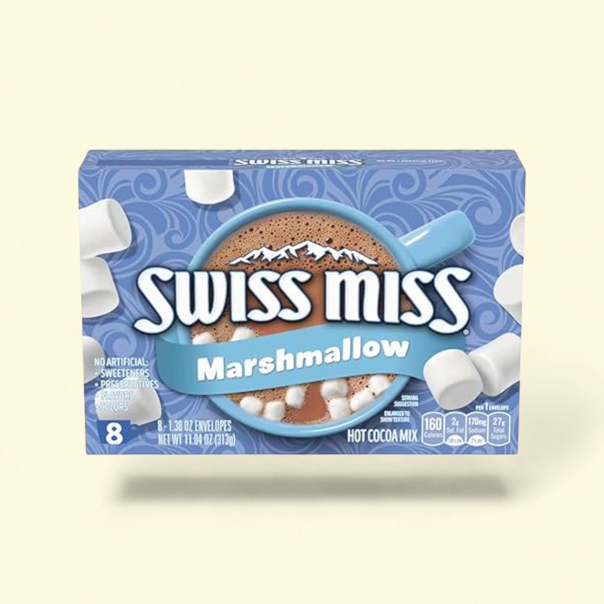 Swiss Miss Hot Cocoa Mix with Marshmallows, 8 Count — authentic US product shipped worldwide by Treatspree
