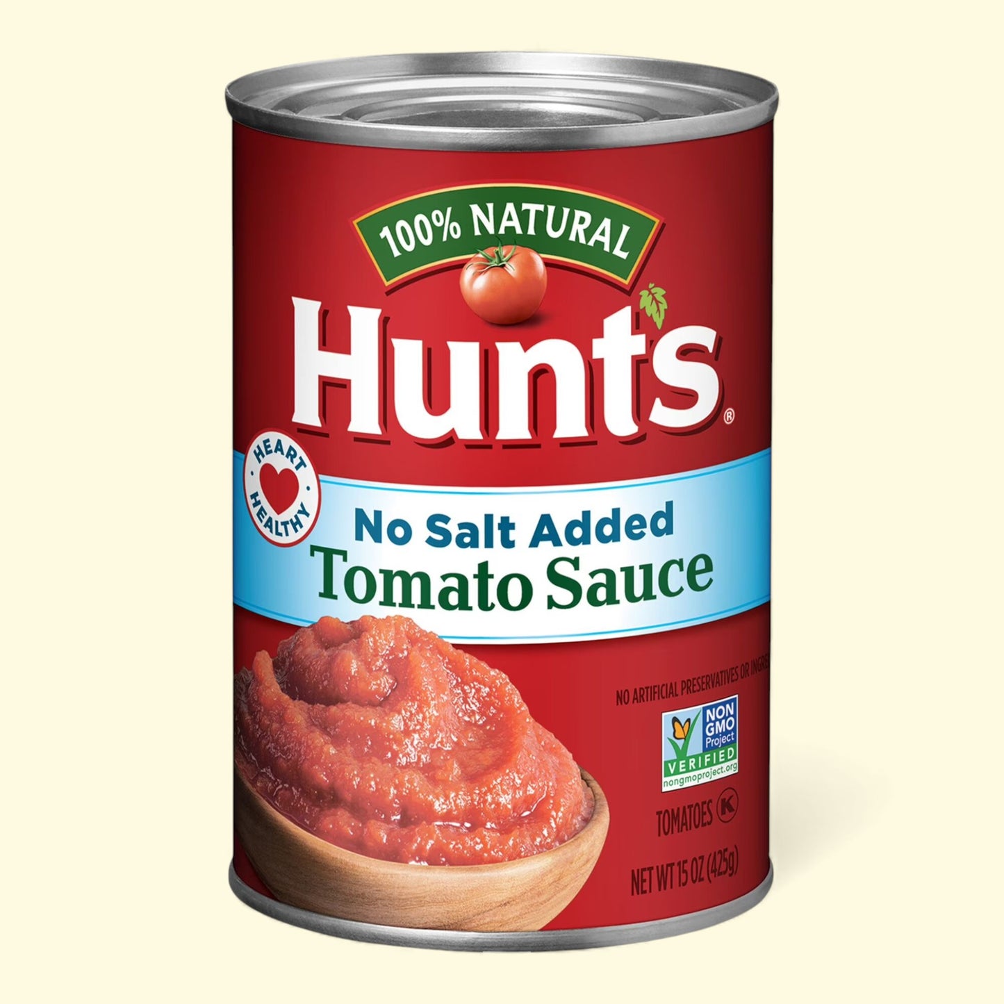 Hunt's No Salt Added Tomato Sauce, 15 oz Can — authentic US product shipped worldwide by Treatspree
