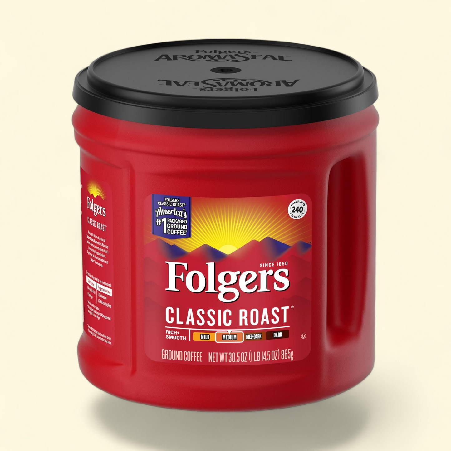 Folgers Classic Roast Ground Coffee, Medium Roast, 30.5 oz