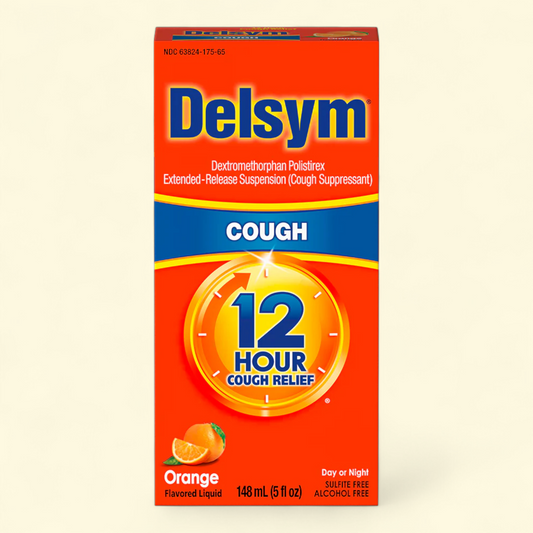 Delsym Adult 12 hour Cough Relief Medicine, 5 Fl Oz