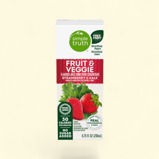 Simple Truth, Strawberry Kale Kids Juice Boxes, 8 ct