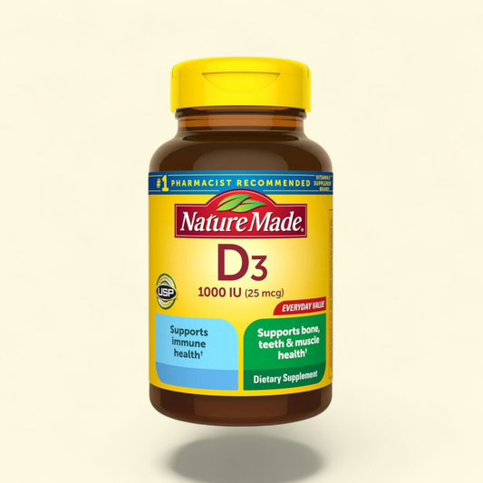 Nature Made Vitamin D3 1000 IU Softgels, 500 Count