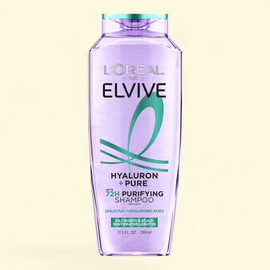 L'Oreal Paris Elvive Hyaluron Pure Moisturizing Shampoo, 13.5 fl oz