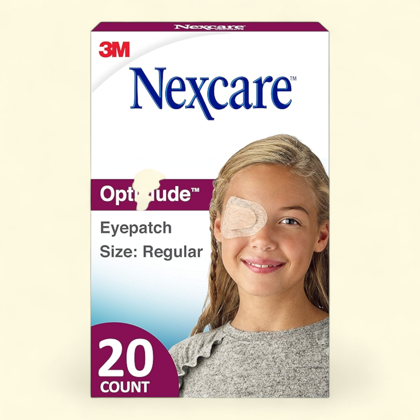 Nexcare Opticlude Eye Patch, Nude, 20 Count