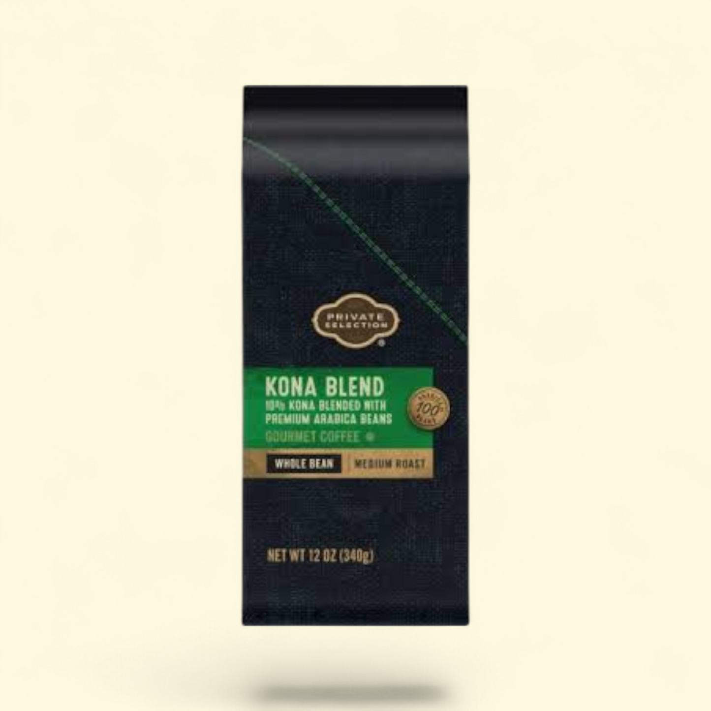 Private Selection, Kona Blend Medium Roast Whole Bean Coffee, 12 oz