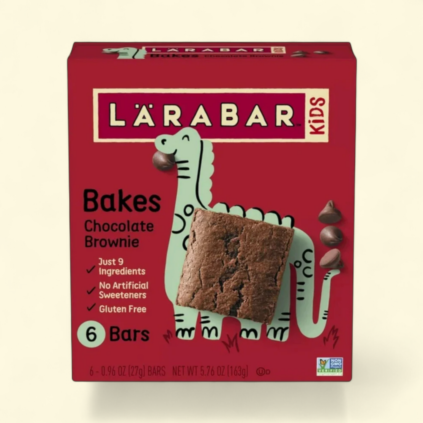 Larabar Kids Bakes Chocolate Brownie Bars, 5.76 oz, 6 Ct