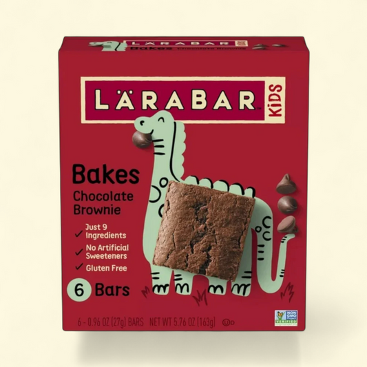 Larabar Kids Bakes Chocolate Brownie Bars, 5.76 oz, 6 Ct