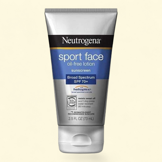 Neutrogena Sport Face Oil-Free Lotion Sunscreen, SPF 70+, 2.5 fl oz