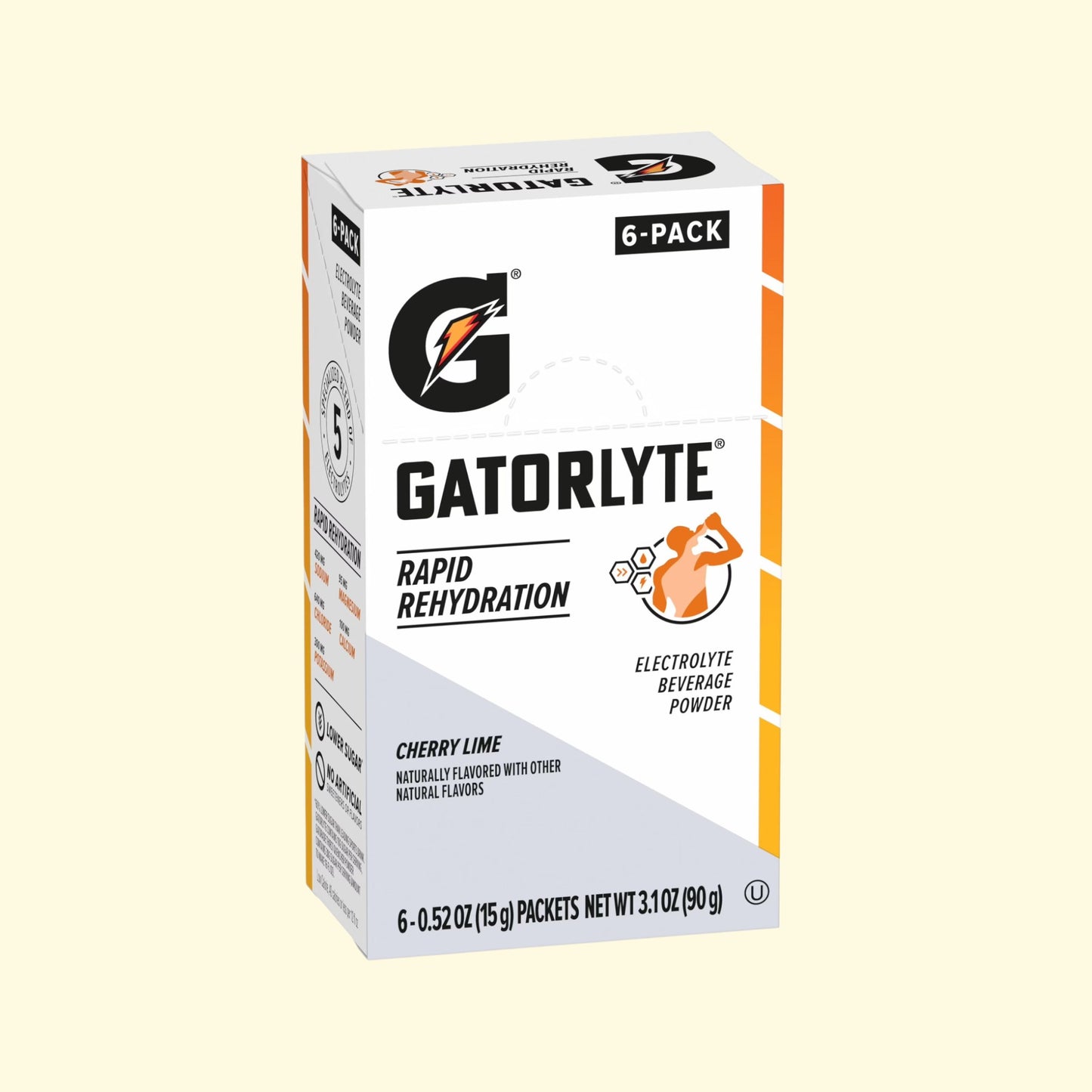 Gatorade Gatorlyte Electrolyte Drink Mix Packets, Cherry Lime, 12 Pack — authentic US product shipped worldwide by Treatspree