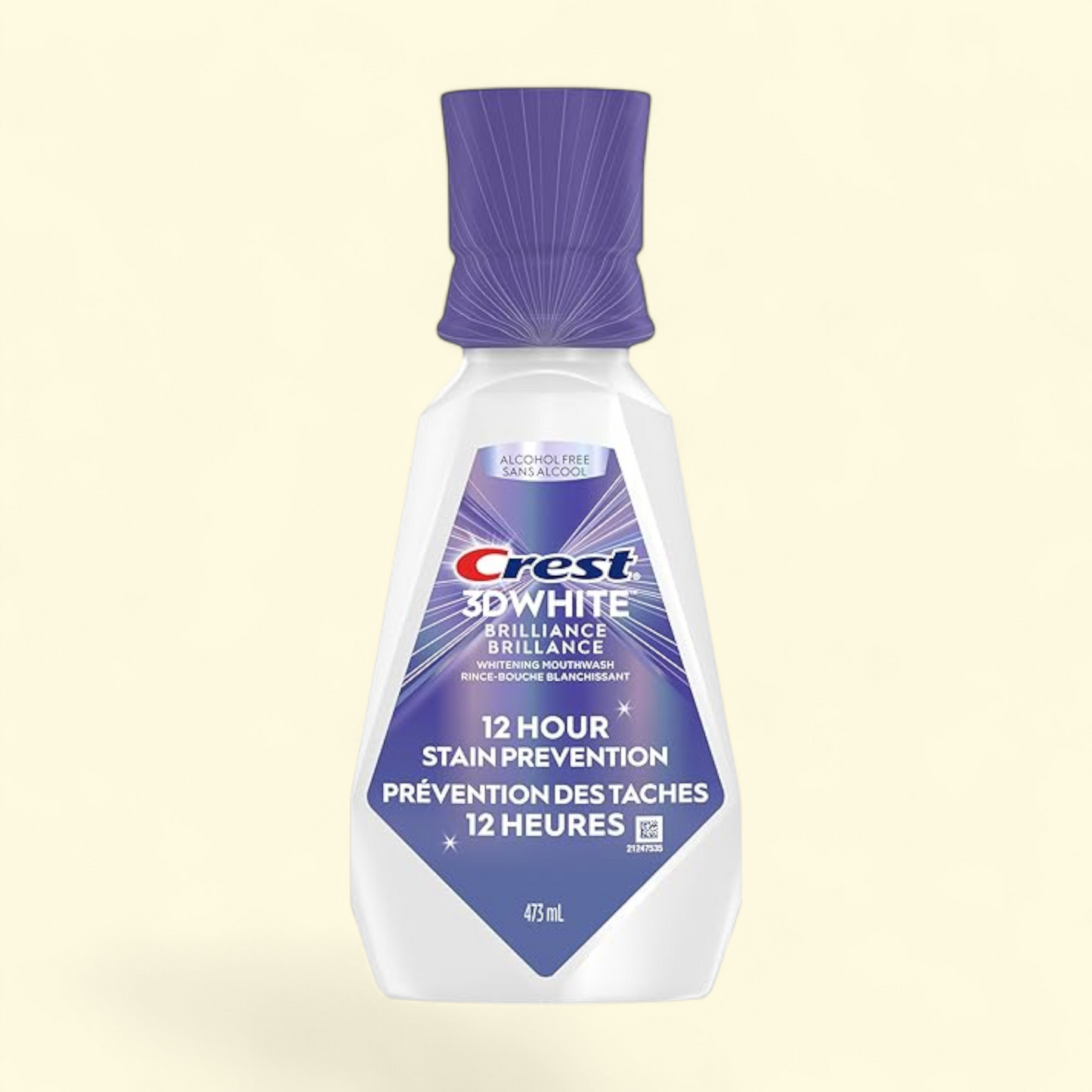 Crest 3D White Brilliance Mouthwash, 473 mL