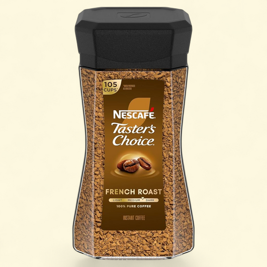 NESCAFÉ Taster's Choice French Roast Instant Coffee, Medium-Dark, 7 oz