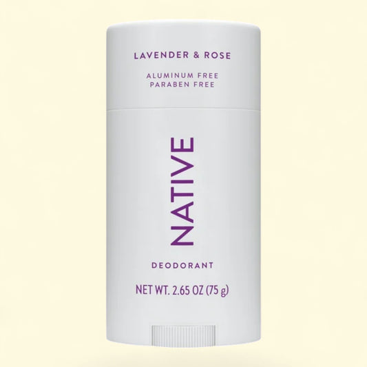 Native Natural Deodorant, Lavender and Rose, 2.65 oz