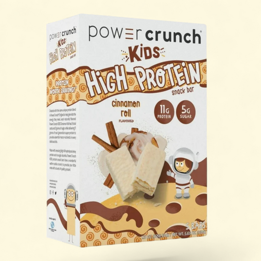 Power Crunch Kids Snack Bars, Cinnamon Roll Flavor, 1.13 oz, 5 Count