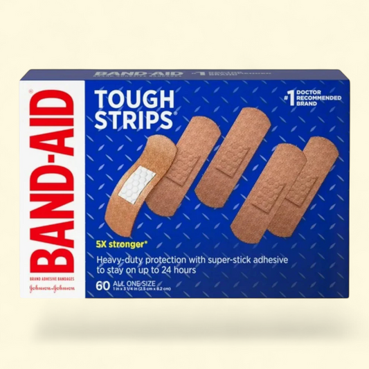 Band-Aid Tough Strips Adhesive Bandage, 60 Count