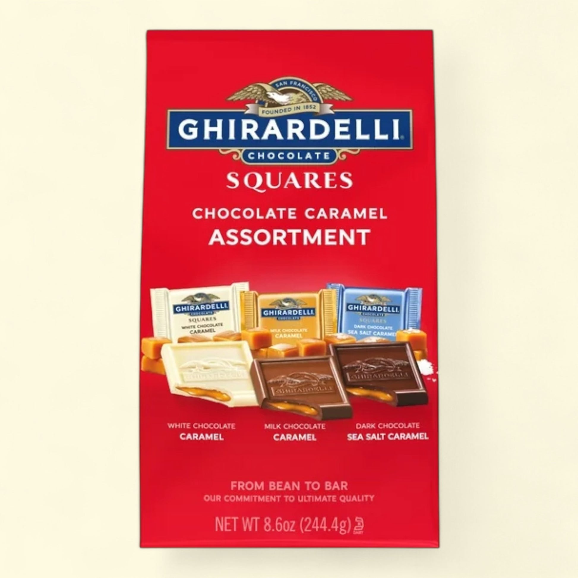 Ghirardelli chocolate squares assortment packaging