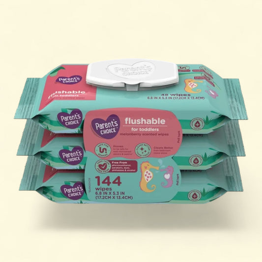 Parent's Choice Flushable Wipes, Melonberry Scented, Choose Your Count
