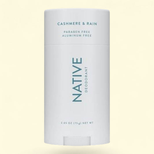 Native deodorant stick in cashmere & rain scent