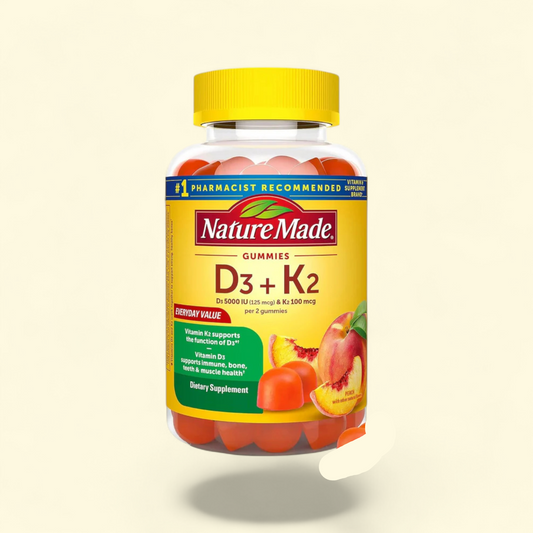 Nature Made Vitamin D3 K2 Gummies, 80 Count