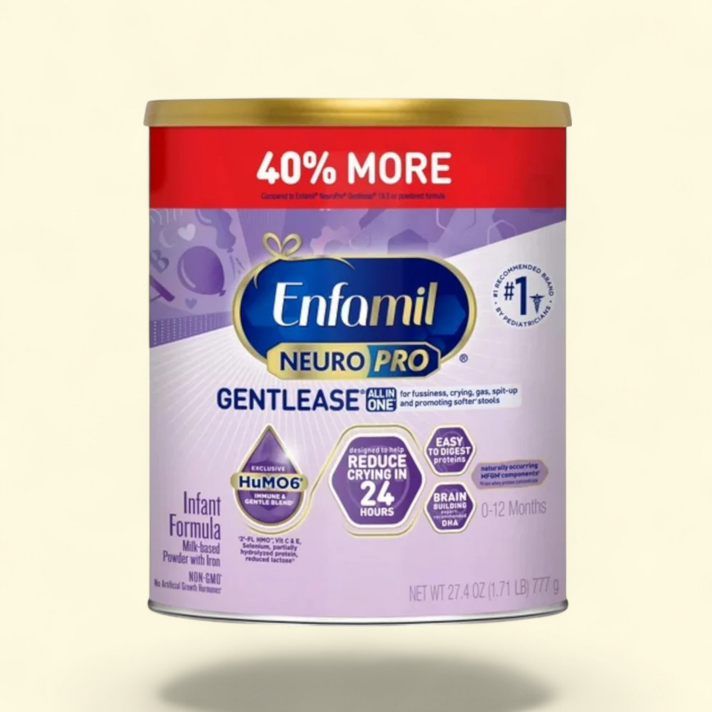 Enfamil NeuroPro Gentlease Powder Baby Formula, 27.4 oz Can