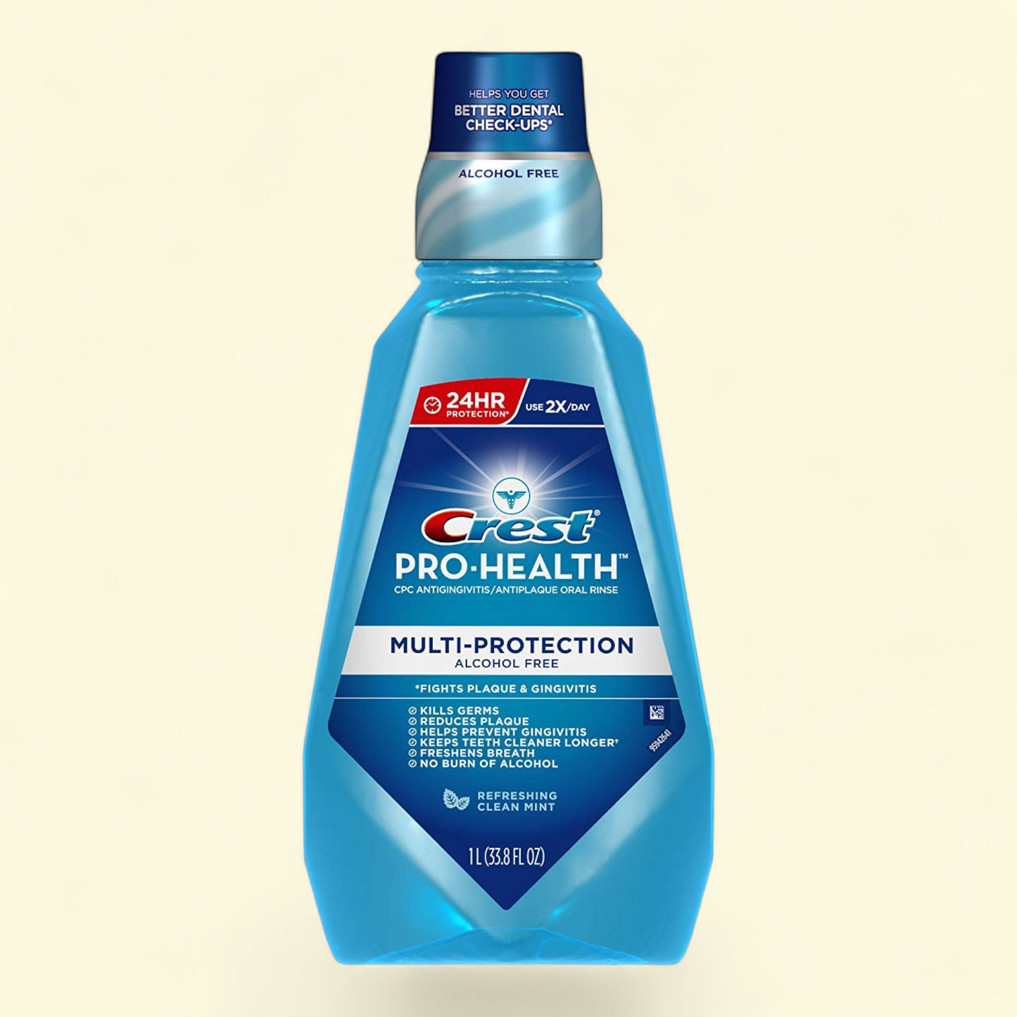 Crest Mouthwash, Mint, 33.8 fl oz