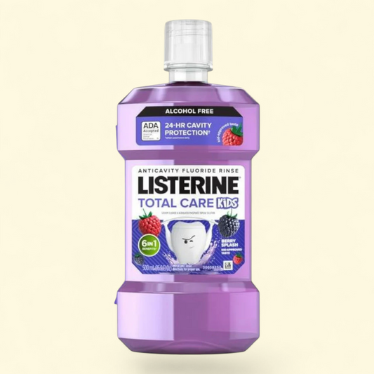 Listerine Total Care Kids Mouthwash, Berry Splash, 500 mL