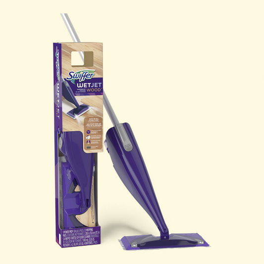 Swiffer Power Mop, Wood Mop Kit, Lemon Scent, Floor Cleaning, 1 count