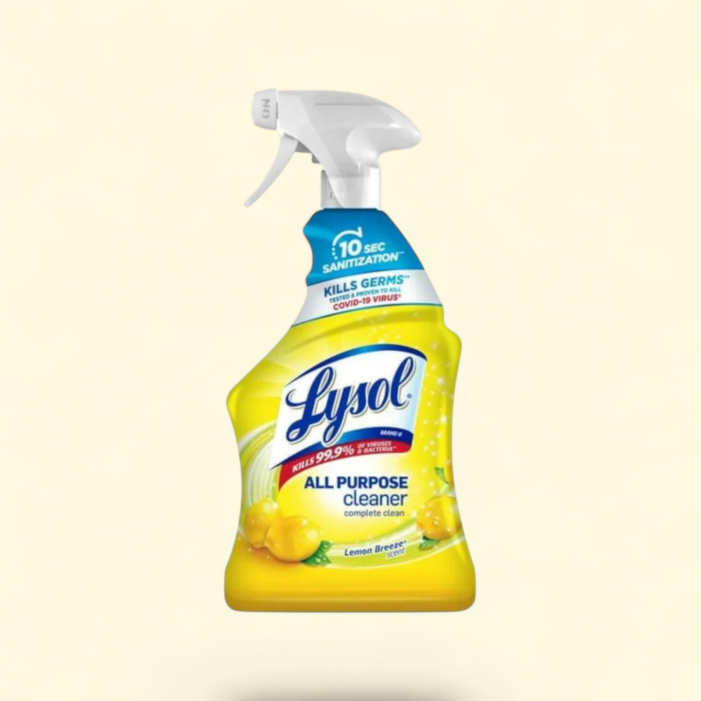 Lysol®, nettoyant multi-usages, spray assainissant et désinfectant, parfum Citron frais, 946 ml, flacon