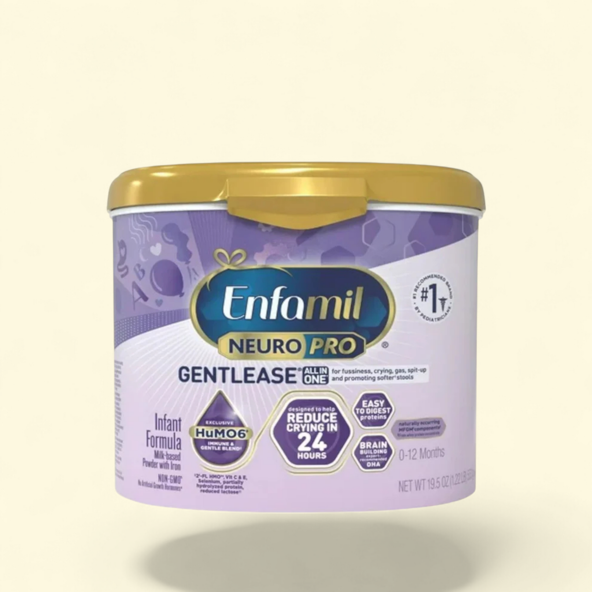 Enfamil NeuroPro Gentlease Baby Formula, 19.5 oz Tub — authentic US product shipped worldwide by Treatspree