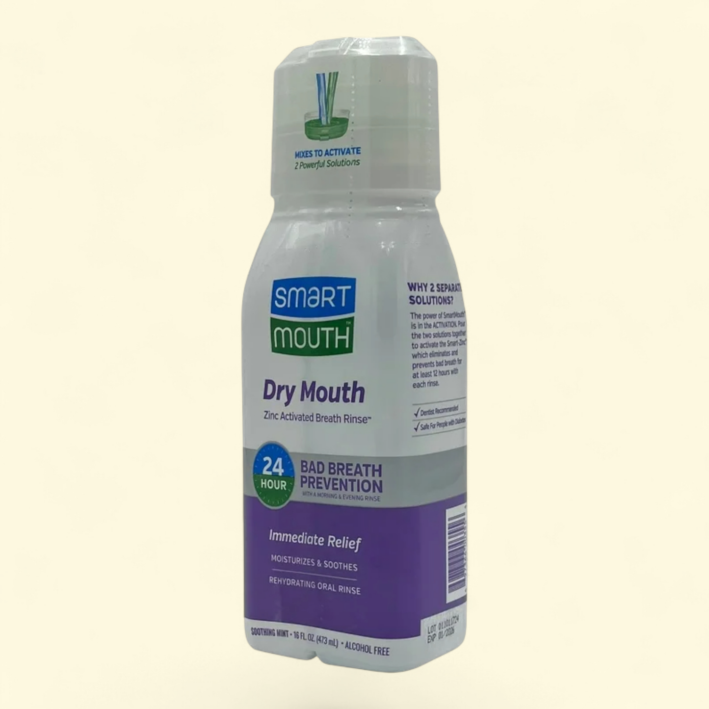 SmartMouth Dry Mouth Activated Breath Rinse, 16 oz