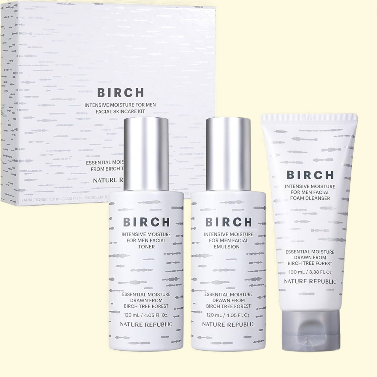 Nature Republic Birch Intensive Moisture For Men Facial Skincare Ki... — authentic US product shipped worldwide by Treatspree