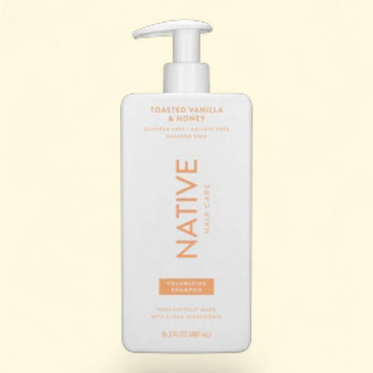 Native Toasted Vanilla & Honey Shampoo, 16.5OZ.