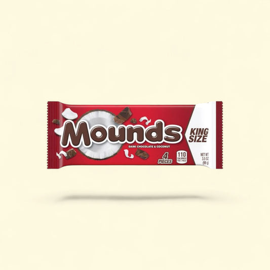 Mounds King Size Candy Bars, 3.5 oz, 4 Pieces — authentic US product shipped worldwide by Treatspree