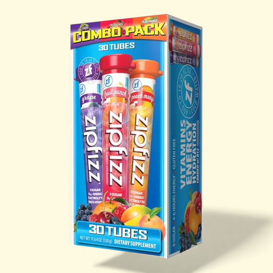 Zipfizz Energy Hydration Drink Mix, Variety Pack, 30 Tubes