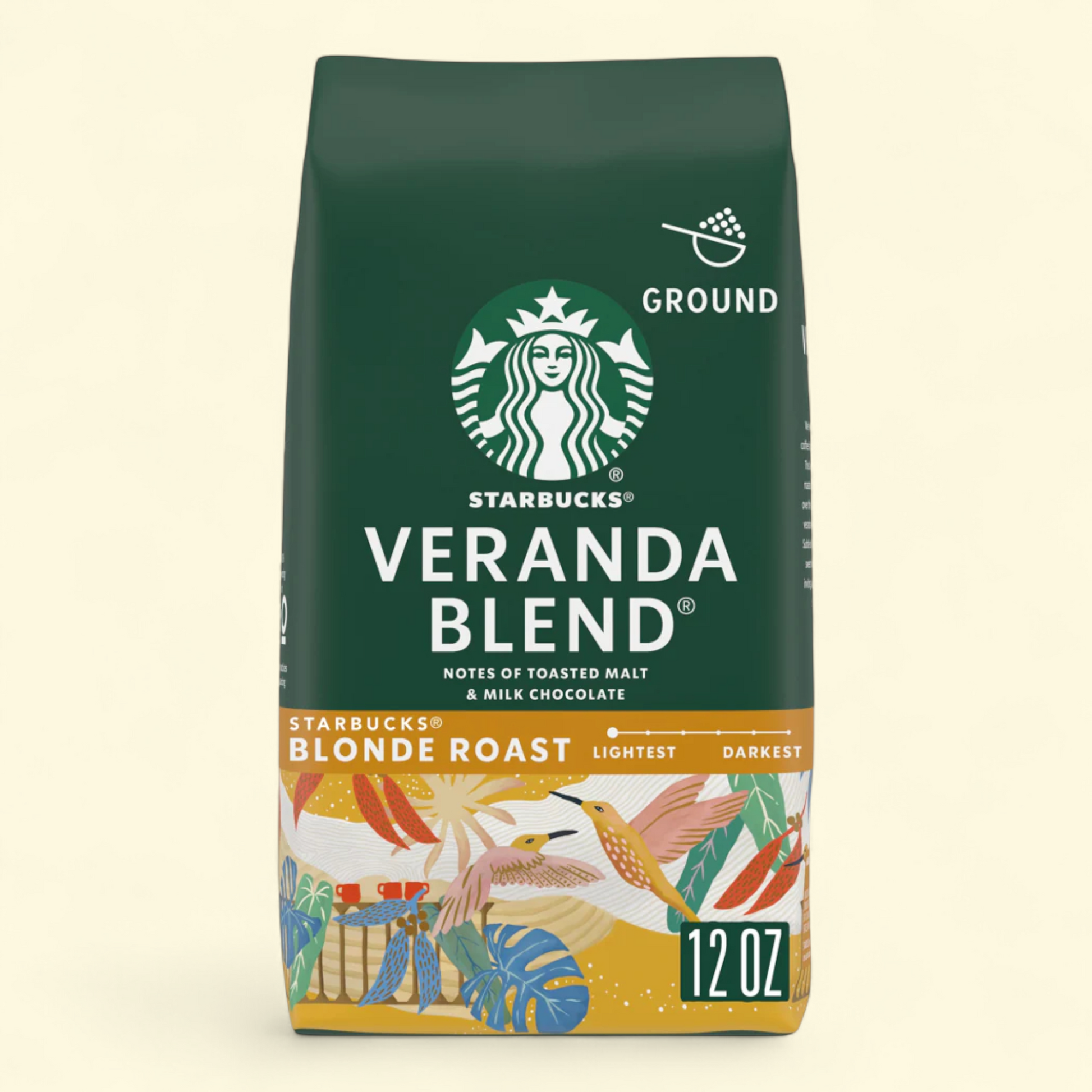 Starbucks Veranda Blend, Whole Bean Coffee, Blonde Roast, 12 oz