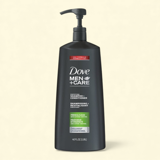 Dove Men+Care Fresh & Clean 2-in-1 Shampoo + Conditioner, 40 fl. oz.