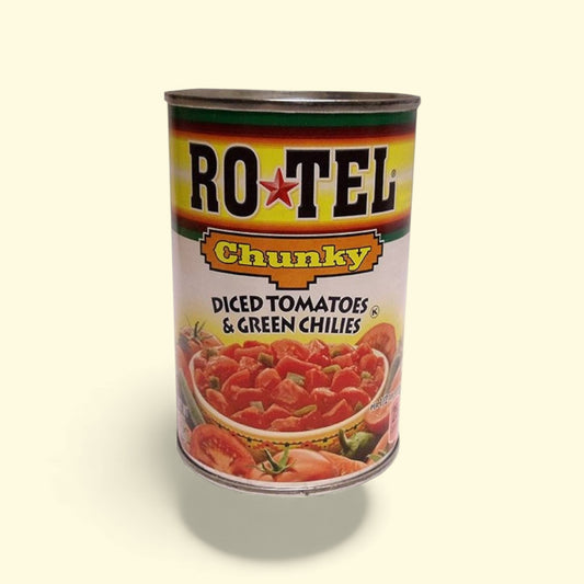 Rotel chunky diced tomatoes and green chilies